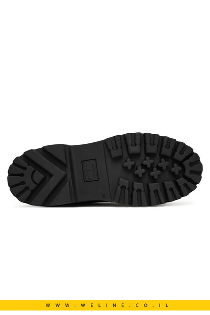 מוקסינים לנשים Tommy Jeans Archive '01 Loafer Leather – צבע שחור - WELINE.CO.IL