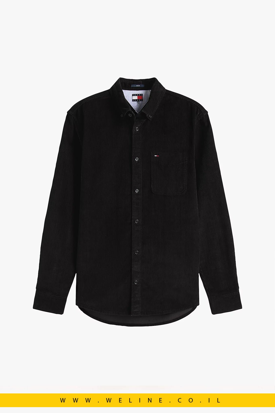 חולצת קורדורוי לגברים – Tommy Jeans Regular Fit - WELINE.CO.IL