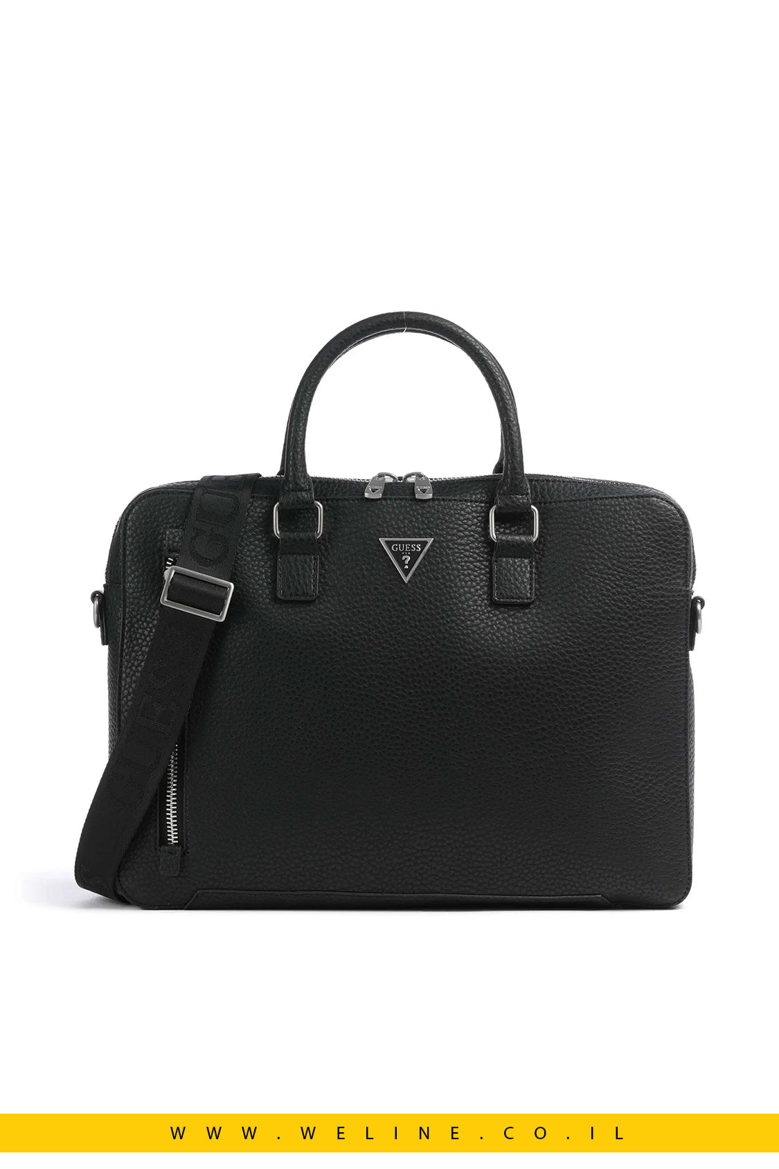 תיק מסמכים Torino למחשב 14″ מבית GUESS –שחור - WELINE.CO.IL