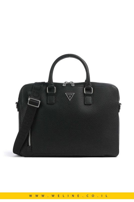 תיק מסמכים Torino למחשב 14″ מבית GUESS –שחור - WELINE.CO.IL