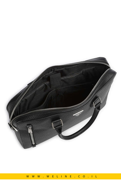תיק מסמכים Torino למחשב 14″ מבית GUESS –שחור - WELINE.CO.IL