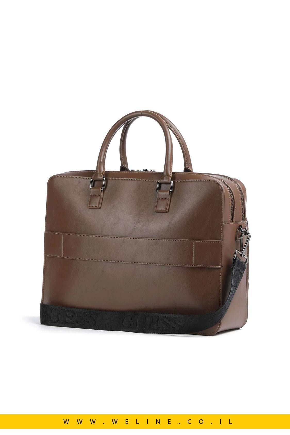 תיק מסמכים Torino למחשב 14″ מבית GUESS – חום - WELINE.CO.IL