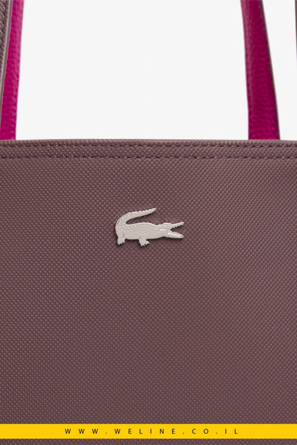 תיק Tote דו-צדדי Lacoste Anna Reversible עם נרתיק - WELINE.CO.IL