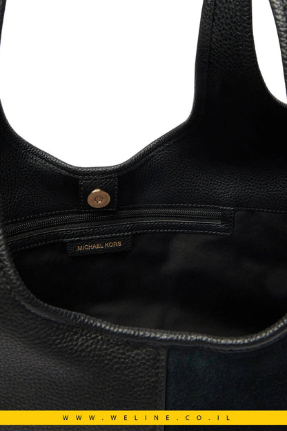 תיק Tote גדול Michael Kors Henly מעור וזמש - WELINE.CO.IL