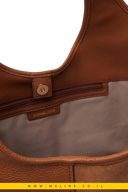 תיק Tote גדול Michael Kors Henly מעור וזמש - WELINE.CO.IL