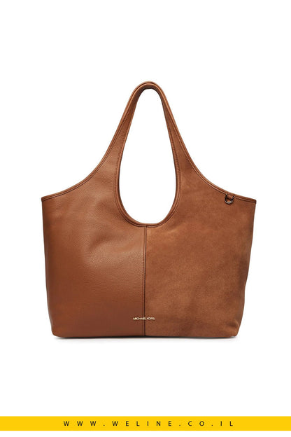 תיק Tote גדול Michael Kors Henly מעור וזמש - WELINE.CO.IL