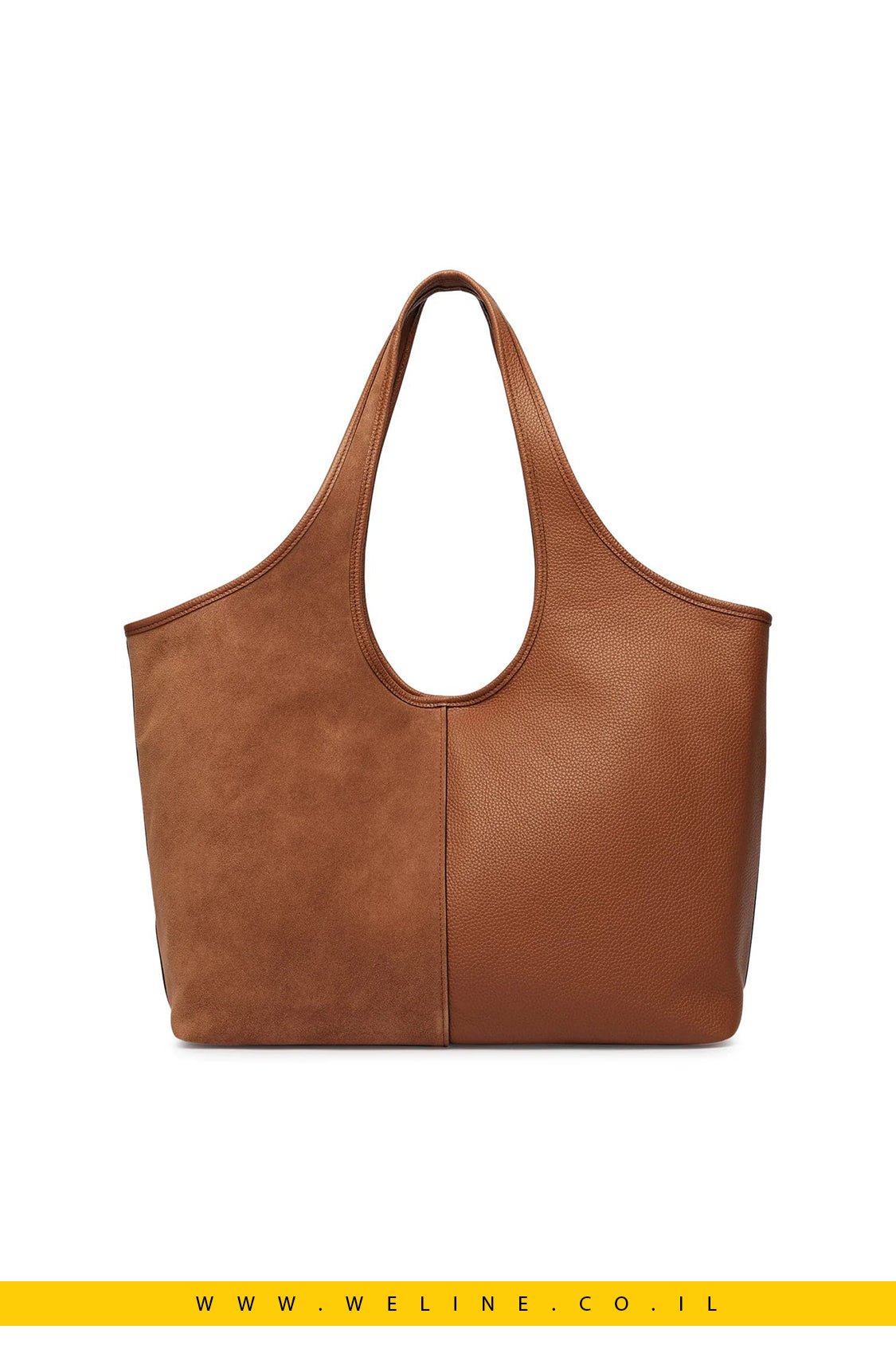 תיק Tote גדול Michael Kors Henly מעור וזמש - WELINE.CO.IL