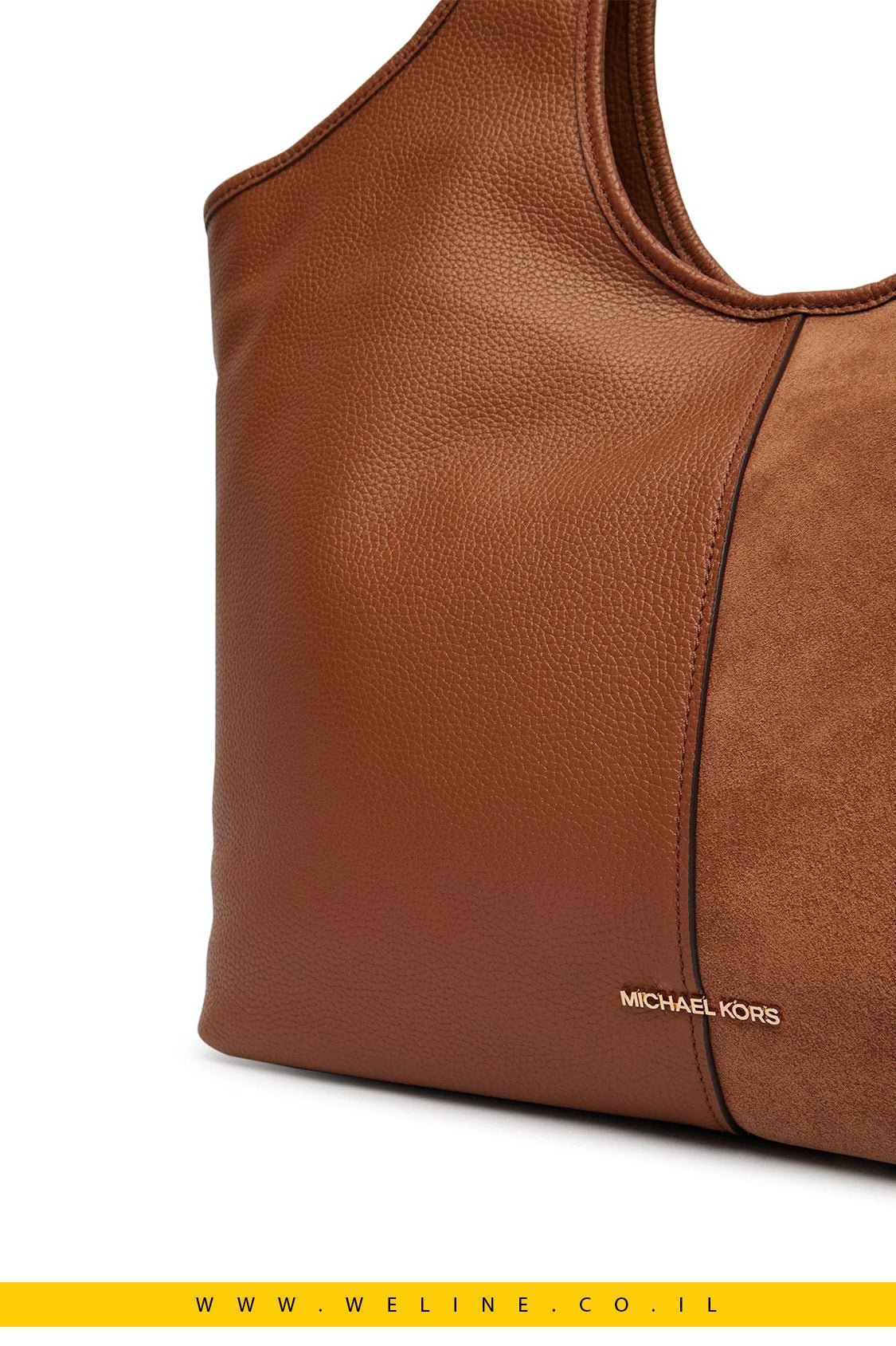 תיק Tote גדול Michael Kors Henly מעור וזמש - WELINE.CO.IL