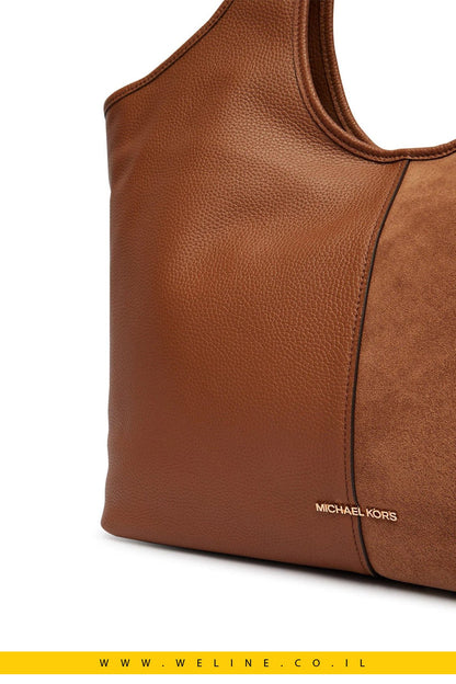 תיק Tote גדול Michael Kors Henly מעור וזמש - WELINE.CO.IL