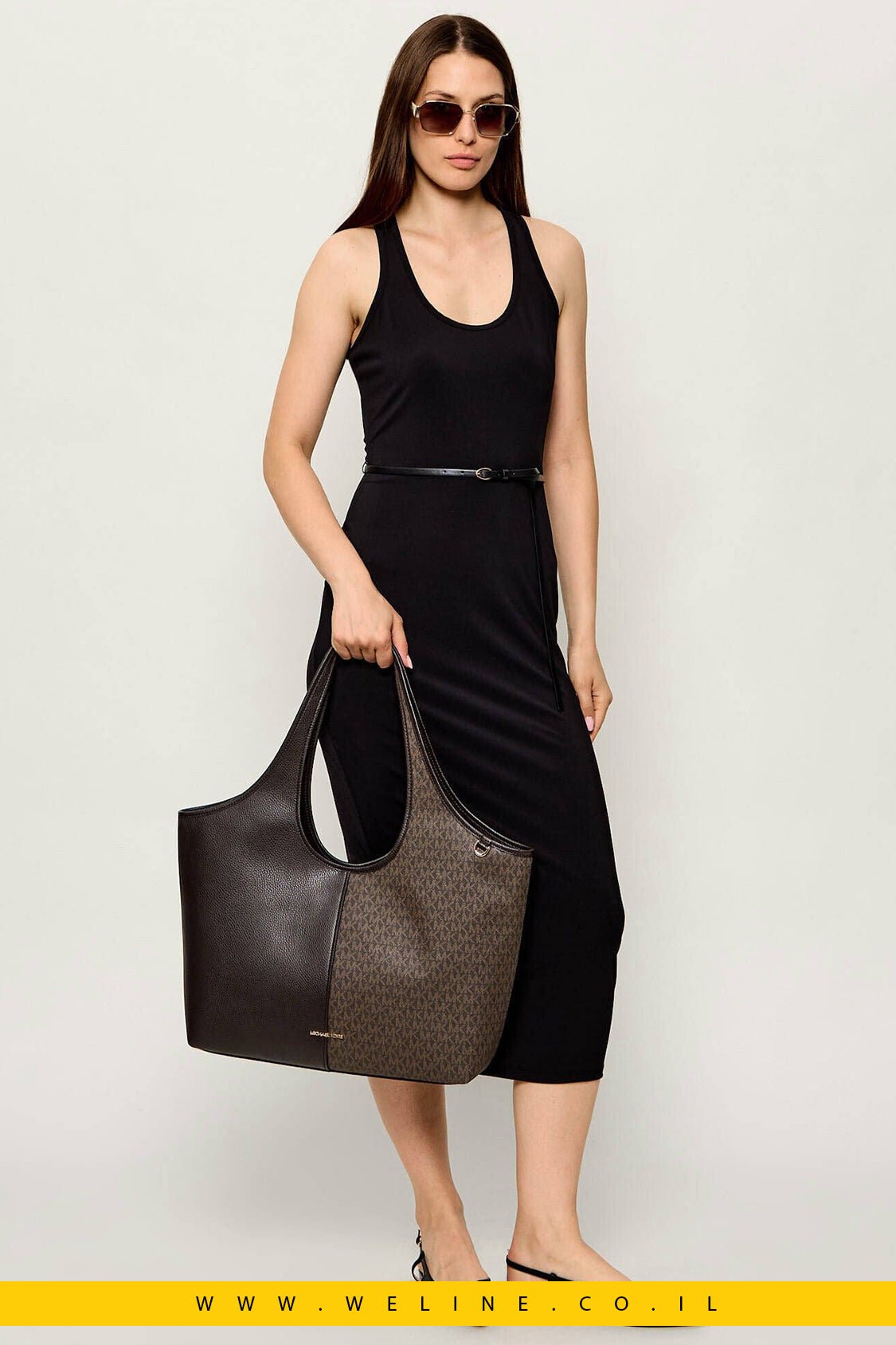 תיק Tote גדול Michael Kors Henly Signature Logo - WELINE.CO.IL