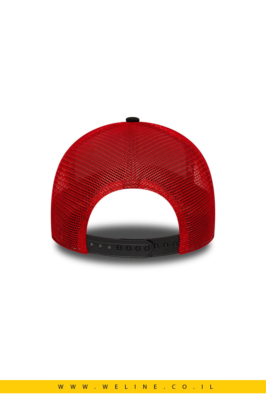 כובע רשת TRUCKER New Era – Chicago Bulls | שחור/אדום - WELINE.CO.IL
